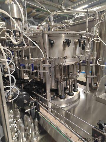 Used Framax glass bottle filling line